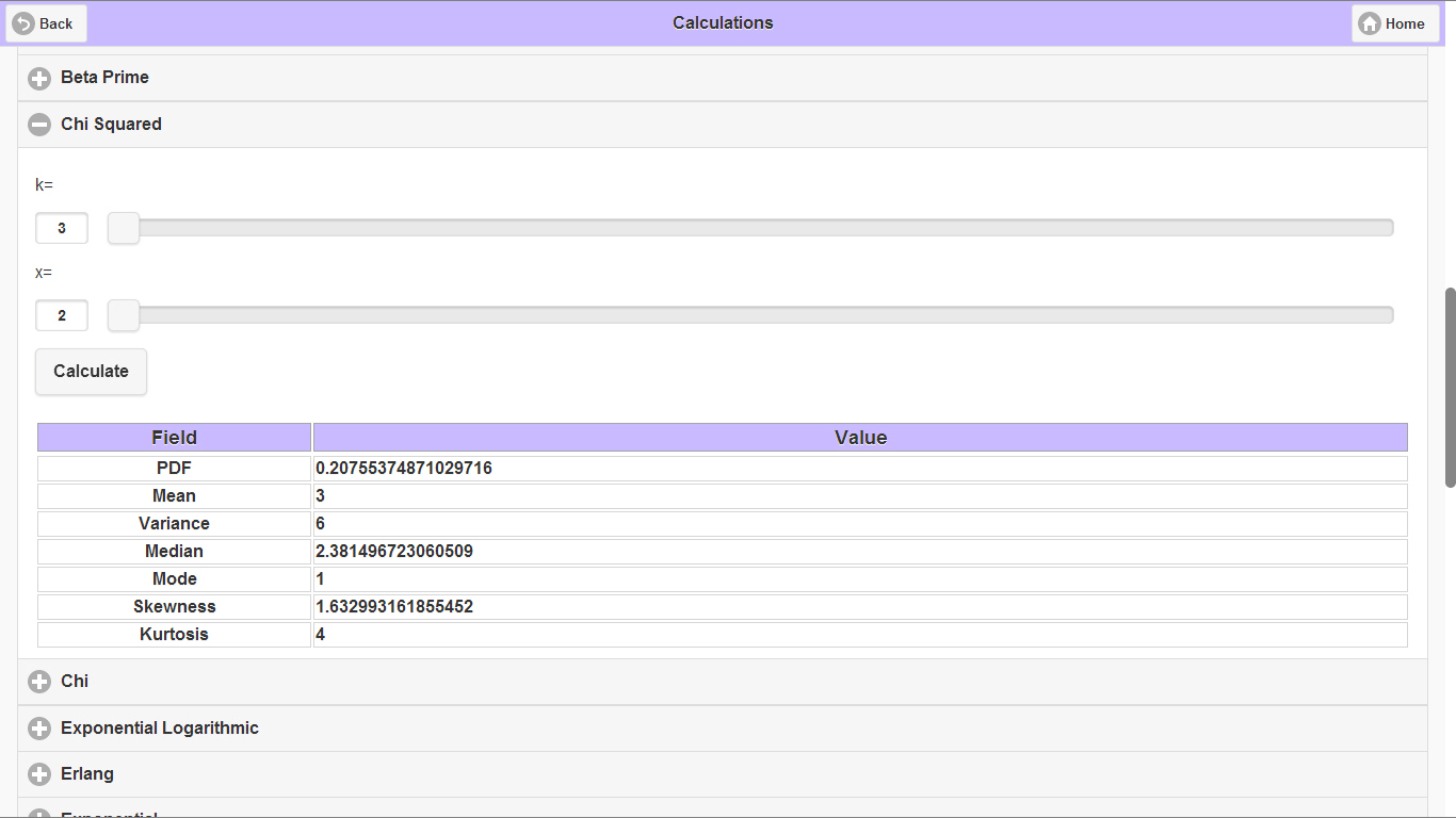 Statistical Distributions