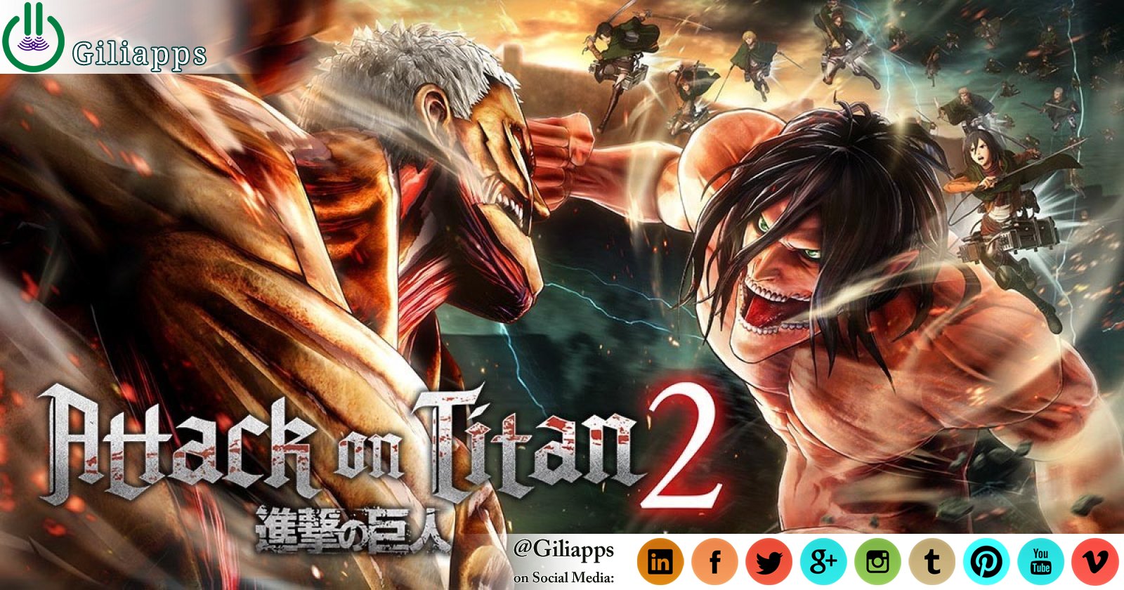  ATTACK ON TITAN 2 will release on 20 Mar 2018